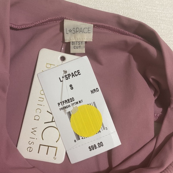 L*SPACE Women's FRENCH BOTTOM BIT Ribbed Bikini Bottom Size S - Picture 3 of 3